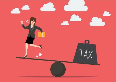Balancing between business woman and tax