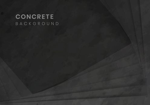 Black 3D concrete modern background