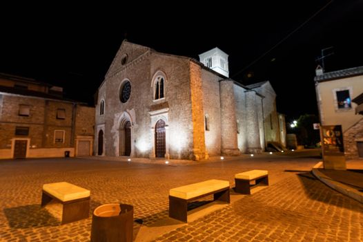 Church of San Francesco Vieste at night in Terni