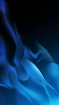 Blue flame banner