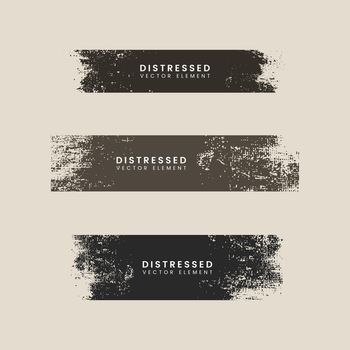 Distressed stroke texture banners