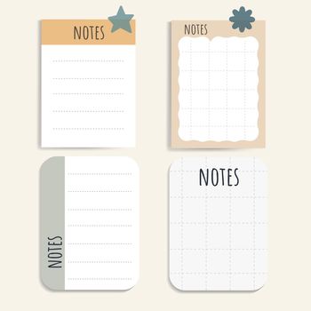 Colorful notepad set