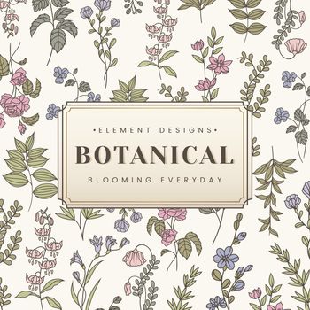 Botanical text banner