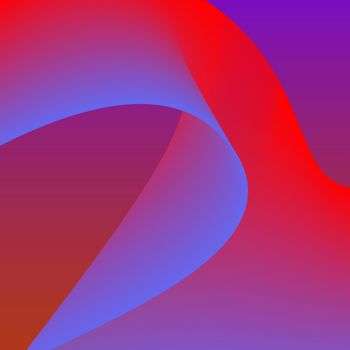 Colorful vibrant 3d wave graphic