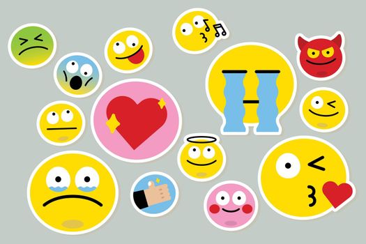 Different emoji set