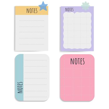 Colorful notepad set