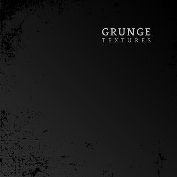 Black grunge distressed texture vector
