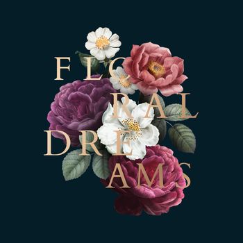 Floral dreams badge