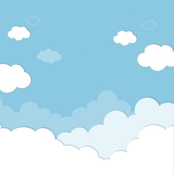 Cloudy blue background
