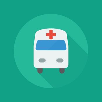 Medical Flat Icon. Ambulance
