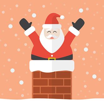 Santa claus in chimney