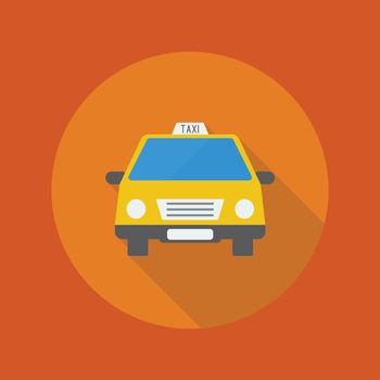Travel Flat Icon. Taxi