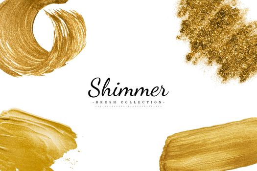Gold brush strokes collection