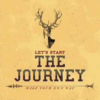 The journey logo design vector