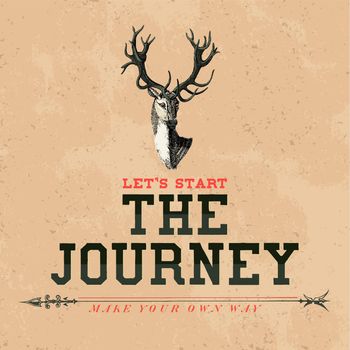 The journey logo design vector