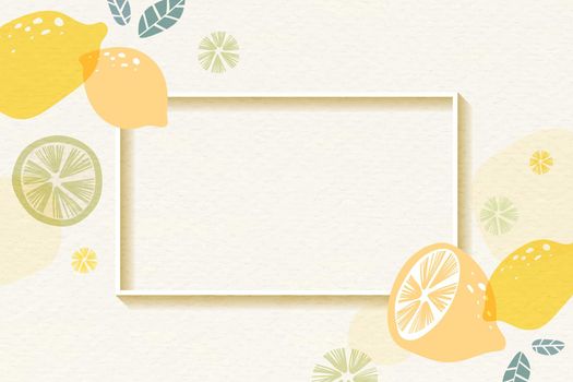Lemon patterned frame