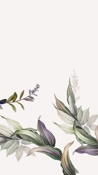Faded foliage banner