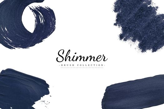 Navy brush strokes collection