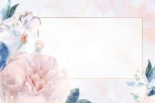 Dreamy floral invitation card