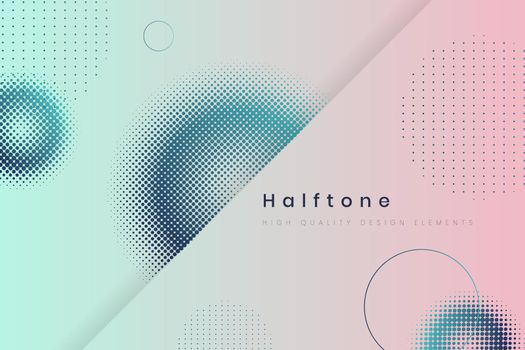 Halftone gradient background