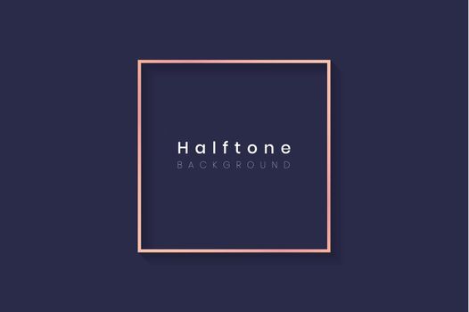 Halftone circle background frame