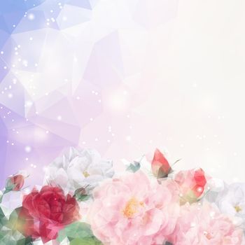 Dreamy floral invitation card