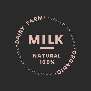 Milk bottle branding