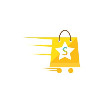 shopping bag icon vector illustration design