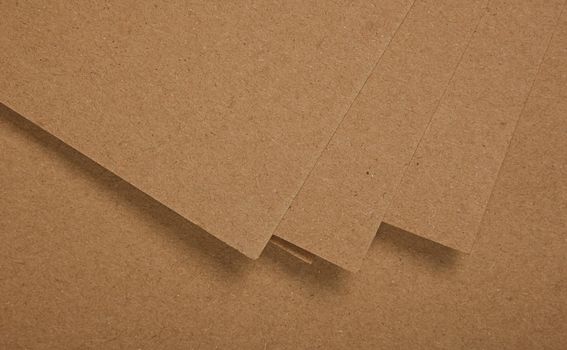 Several sheets of brown paper