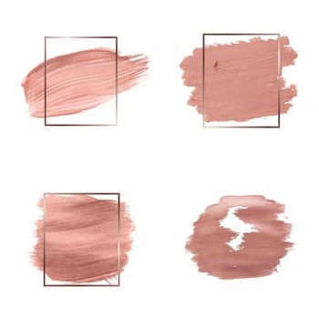 Pink brush strokes collection