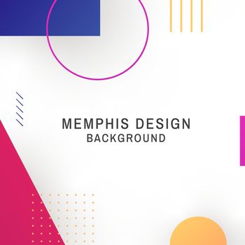 Memphis patterned background