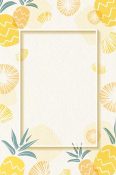 Pineapple patterned frame