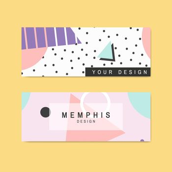 Memphis pattern cards collection