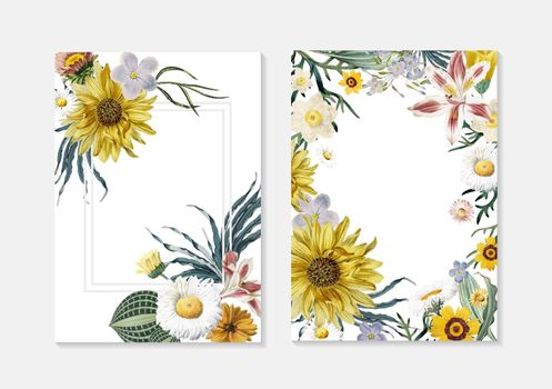 Floral greeting cards