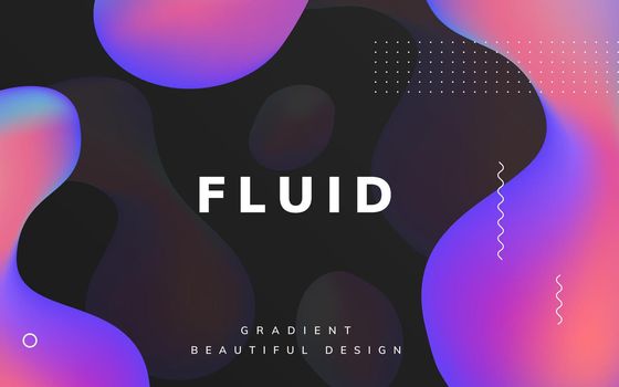 Fluid gradient wallpaper design