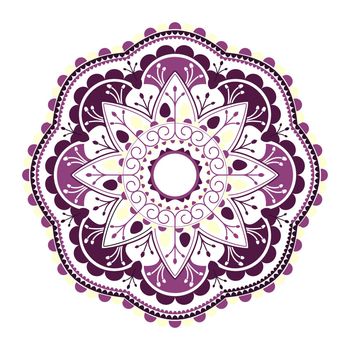 Purple Hindu mandala