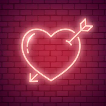 Neon love illustration