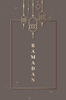 Ramadan framed card design