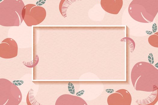 Peach patterned frame