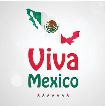 illustration of Mexico Independence Day Background