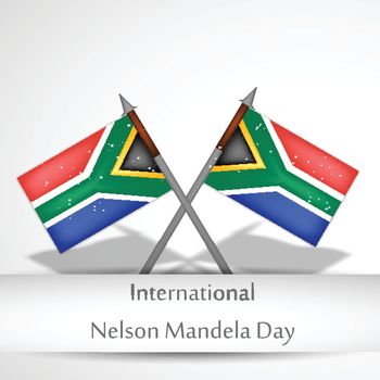 illustration of International Nelson Mandela Day Background