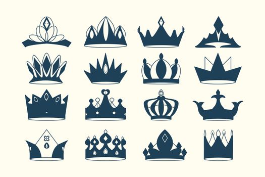Royal crowns set