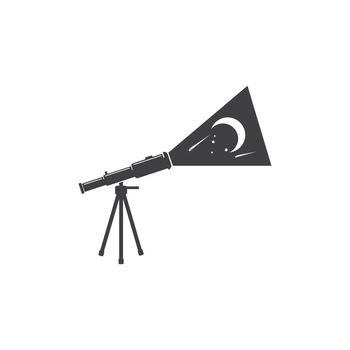 telescope icon vector illustration design