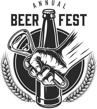 Vintage beer festival logotype