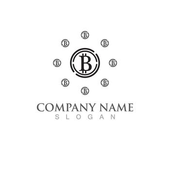 Btc coin  logo and symbol vector 