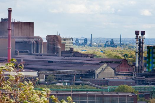 Iron works industry in Duisburg, Germany, Europe