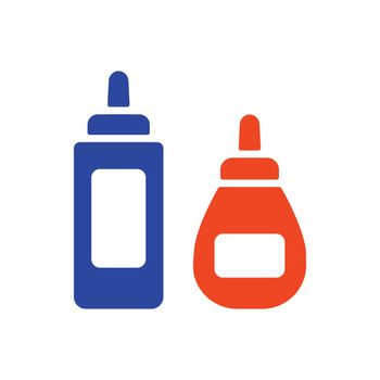 Ketchup mustard and mayonnaise spicy bottle icon