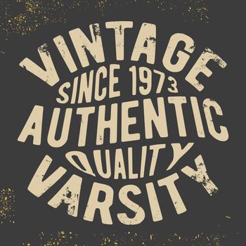 Vintage varsity stamp