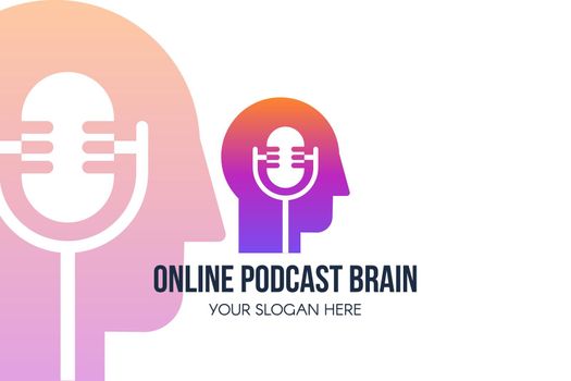 Online Podcast Brain Logo