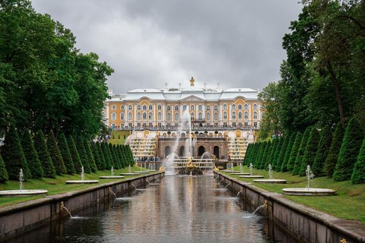 Grand Cascade Fountains - Peterhof Palace garden, St. Petersburg
